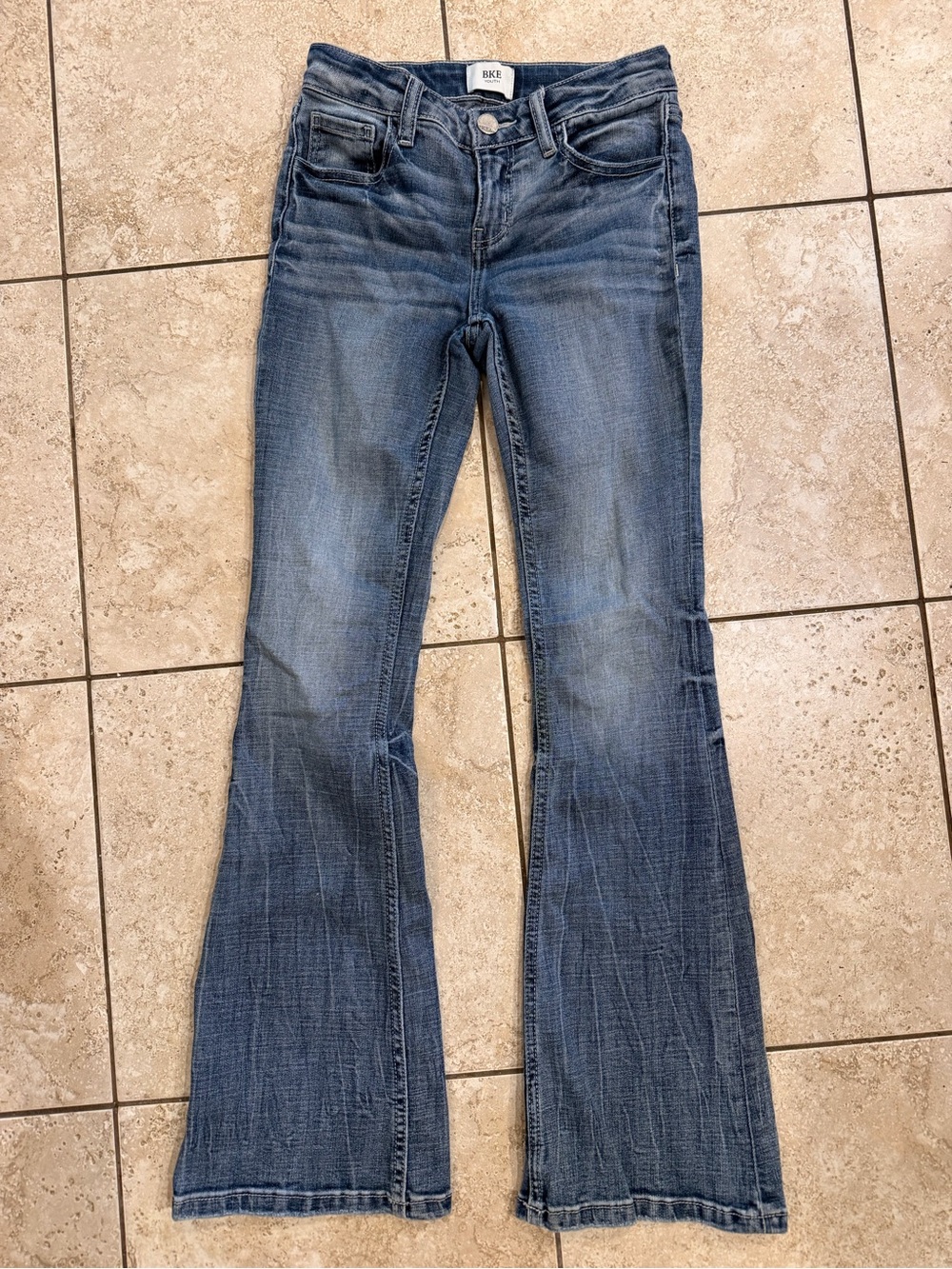 BKE youth Medium Blue Flare Jeans